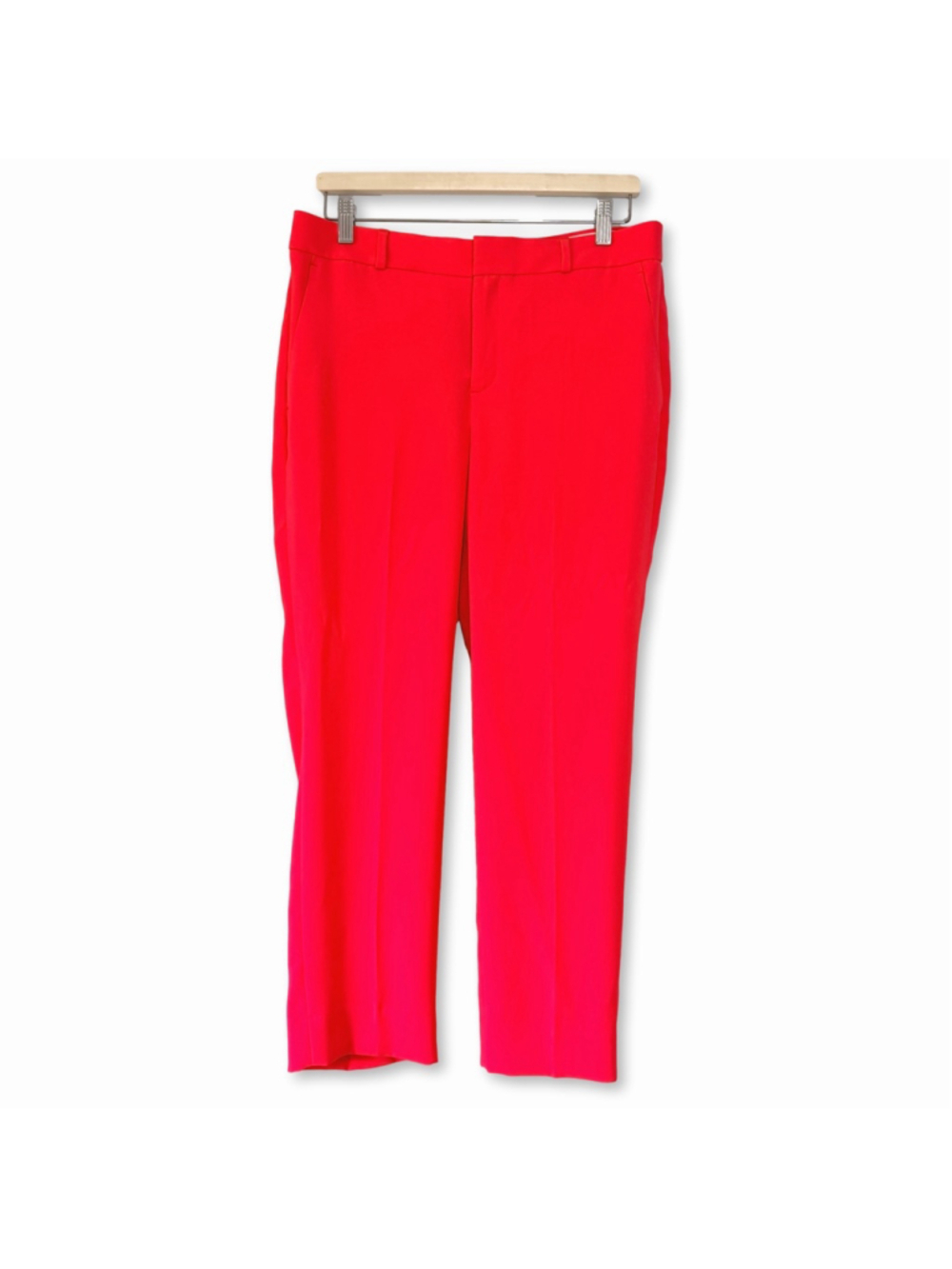 Banana Republic Avery Trouser Pants Women Size 8 Neon Pink Polyester
